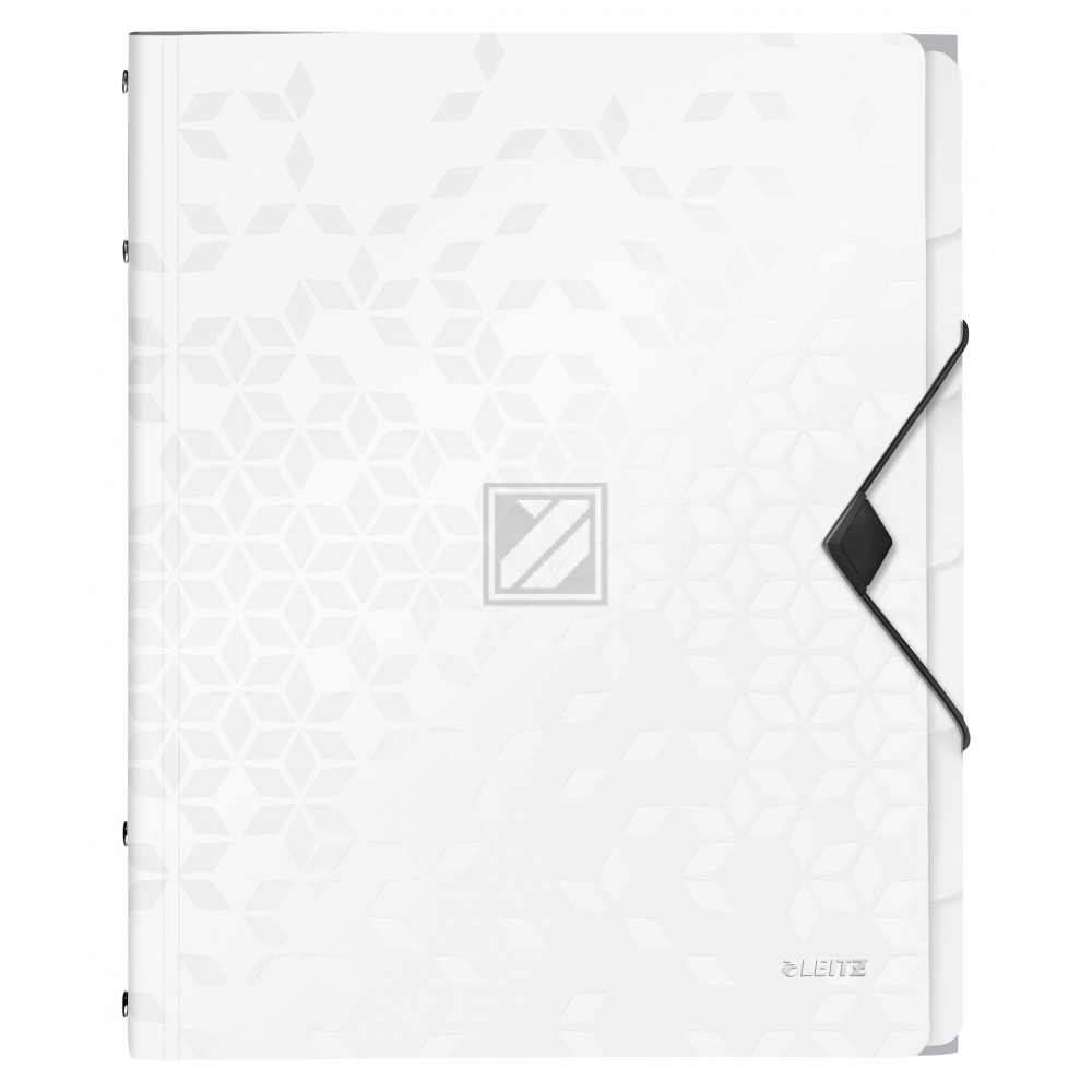 LEITZ Ordnungsmappe WOW PP A4 46330001 weiss 6-teilig