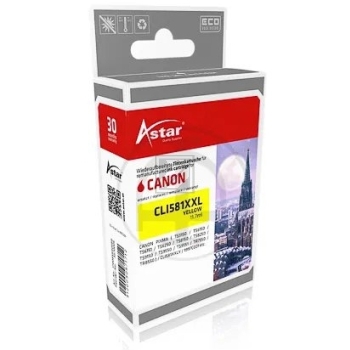 Astar Tintenpatrone gelb HC plus (AS70006) ersetzt CLI-581YXXL