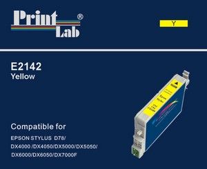 PrintLab Tintenpatrone gelb HC (E2142) ersetzt T0714