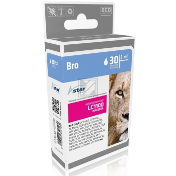 Astar Tintenpatrone magenta (AS15982) ersetzt LC-1100M, LC-980M