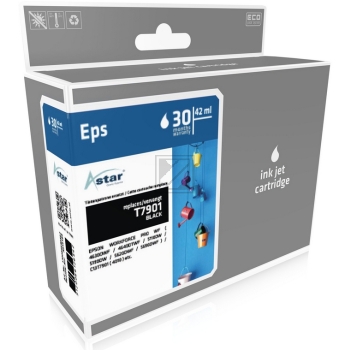 Astar Tintenpatrone schwarz HC (AS15189) ersetzt T7901
