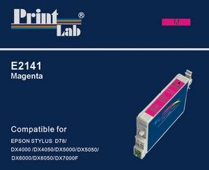 PrintLab Tintenpatrone magenta HC (E2141) ersetzt T0713