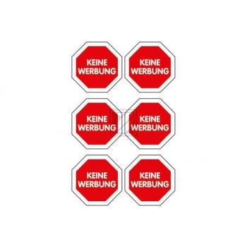 Z-DESIGN Sticker Keine Werbung 59505 Keine Werbung 2 Stück