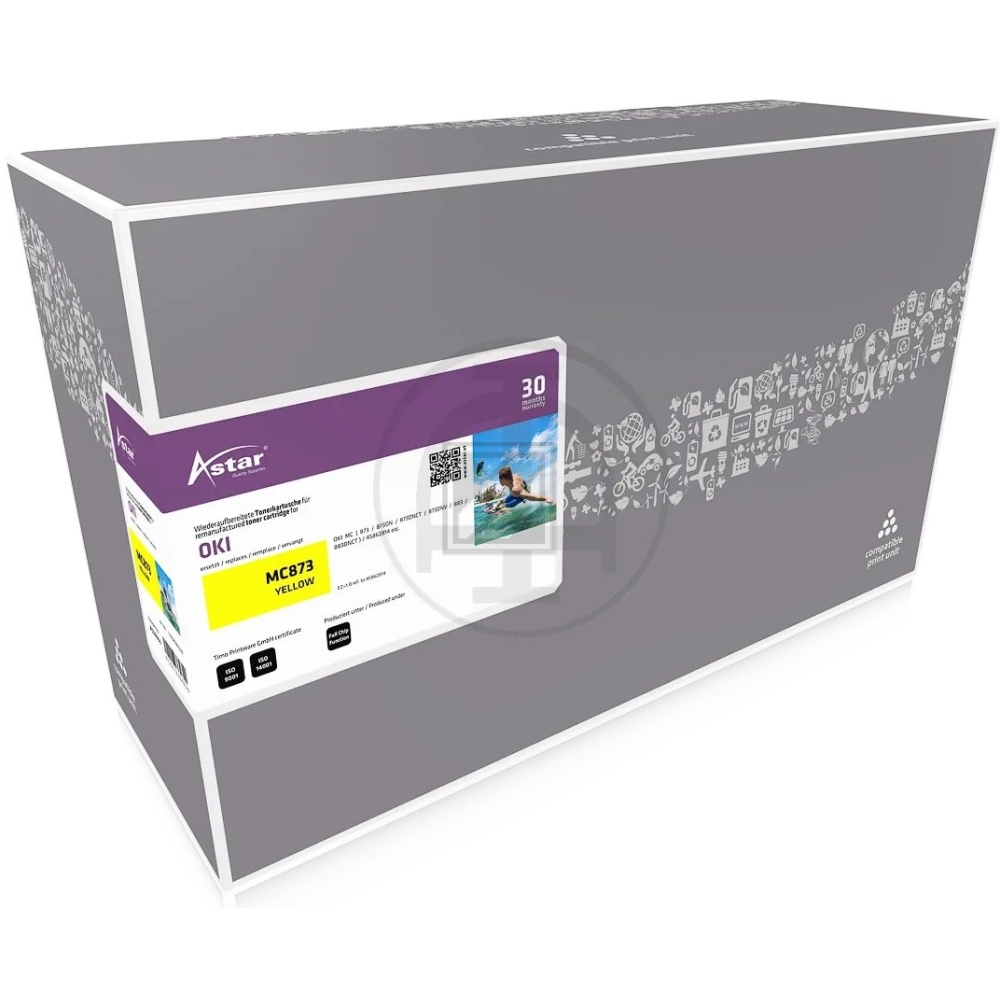 Astar Toner-Kit gelb HC (AS20353) ersetzt 45862814