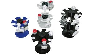 Wedo Stempelträger rund blau für 6 Stempel