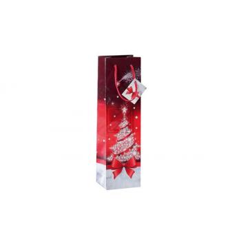 SIGEL Geschenktasche Sparkling Tree GT024 Glanz 100x350x80mm