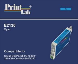 PrintLab Tintenpatrone cyan (E2130) ersetzt T0612
