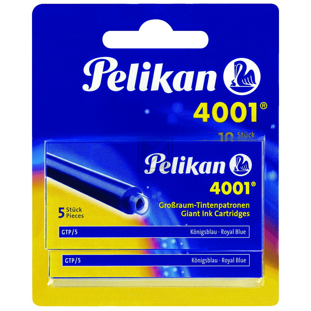 PELIKAN Tintenpatronen GTP/5/2/B 330852 köngisblau, 2x5 Stück