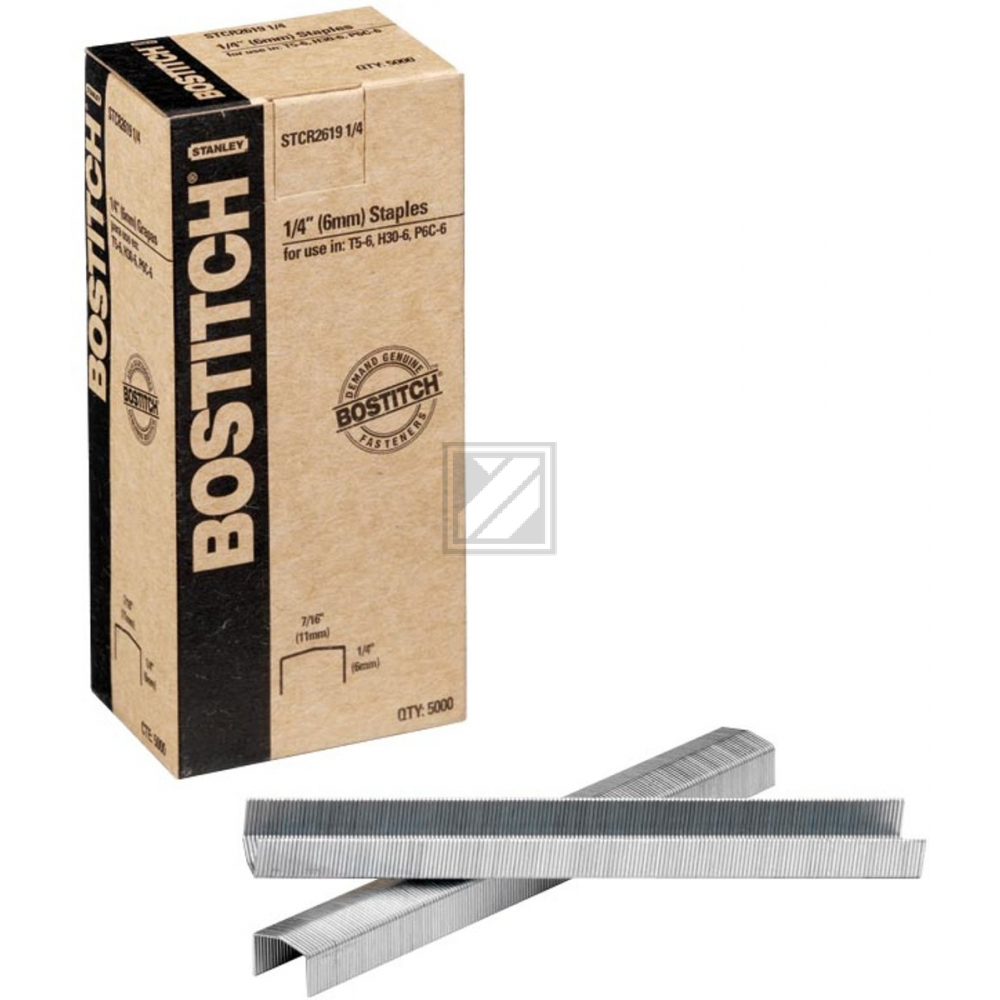 BOSTITCH Heftklammern 6mm STCR2619 5000 Stück