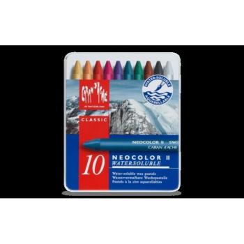 CARAN D'A Wachspastelle Neocolor II 7500.310 10-farbig assortiert