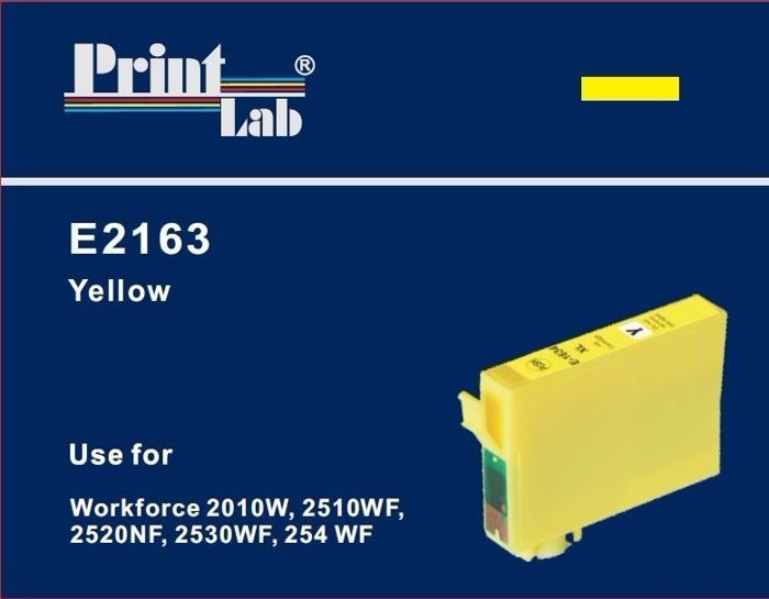 PrintLab Tintenpatrone gelb HC (E2163) ersetzt T1634