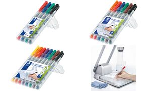 Staedtler Folienschreiber Lumocolor 315 WP4 M sortiert Inh.4 Non-Permanent