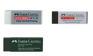 FABER-CA. Kunststoffradierer DUST-FREE 187121 schwarz