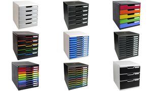EXACOMPTA Schubladenbox grau 301041D 5 Fächer