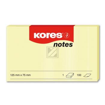 KORES NOTES 125x75mm N46125 gelb/100 Blatt