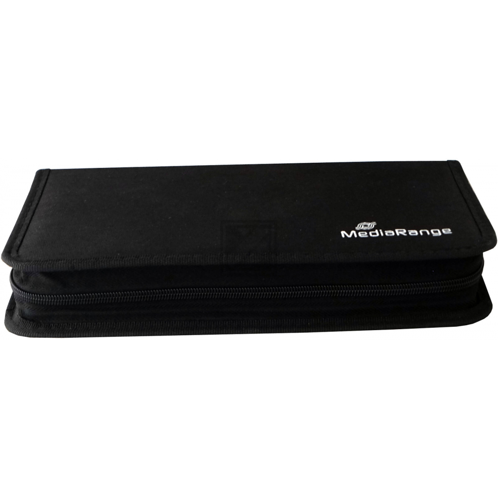 Mediarange CD Wallet black Nylon für 48 Stück (BOX51)