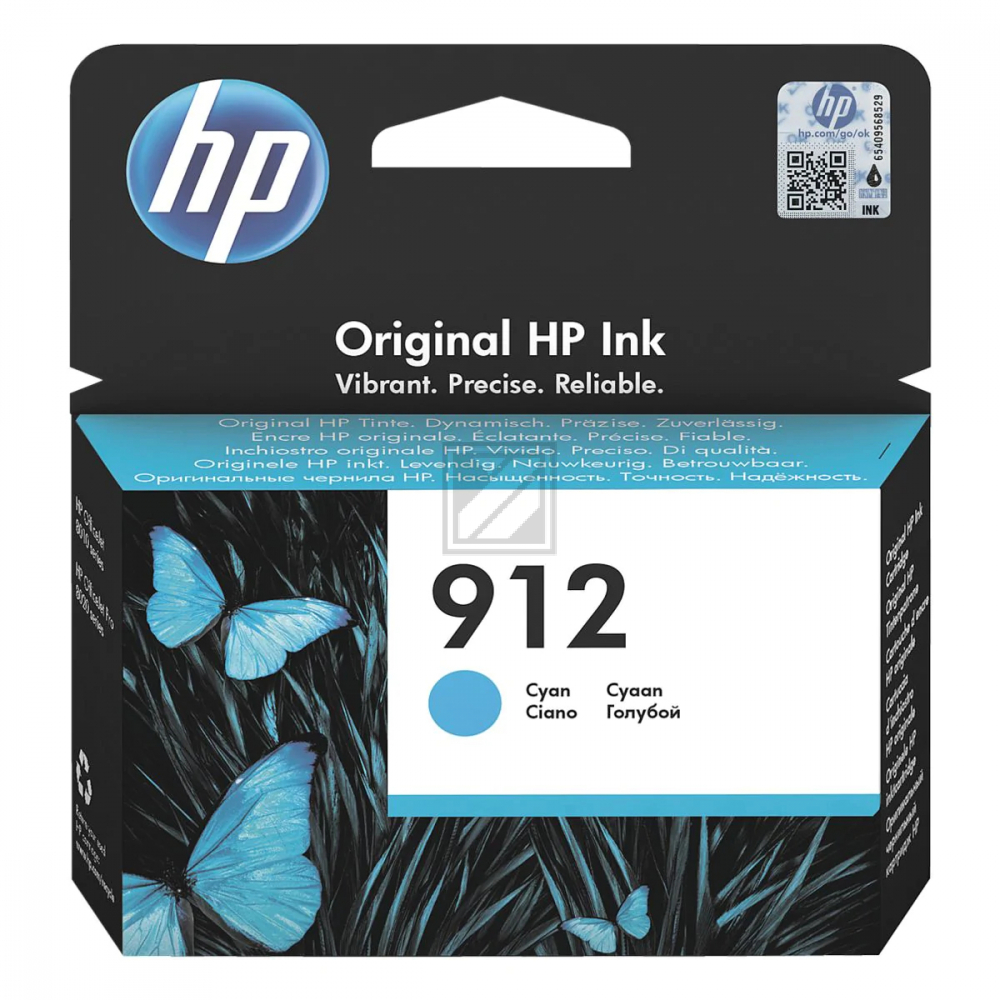 HP Tintenpatrone cyan (3YL77AE#BGX, 912)