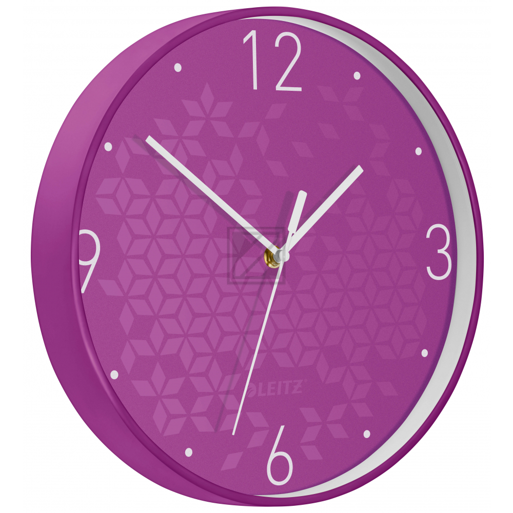 LEITZ Wanduhr WOW 29cm 90150062 violett
