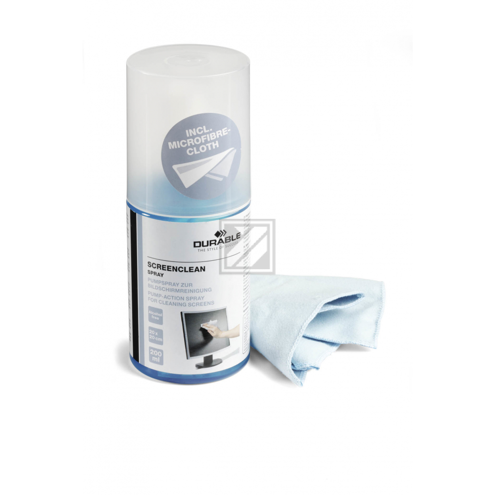 DURABLE Screenclean Spray Set 582300 Reinigungsspray 200ml