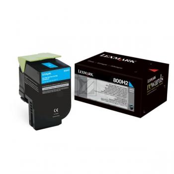 Lexmark Toner-Kit cyan HC plus (80C0H20, 800H2)