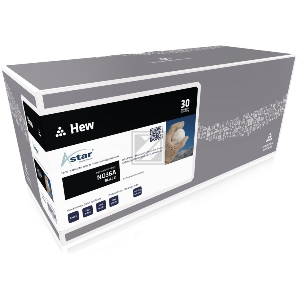 Astar Toner-Kartusche schwarz (AS10436) ersetzt 36A, 713