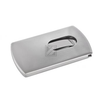 SIGEL Visitenkarten-Etui Snap VZ120 Edelstahl,12 ST.silber