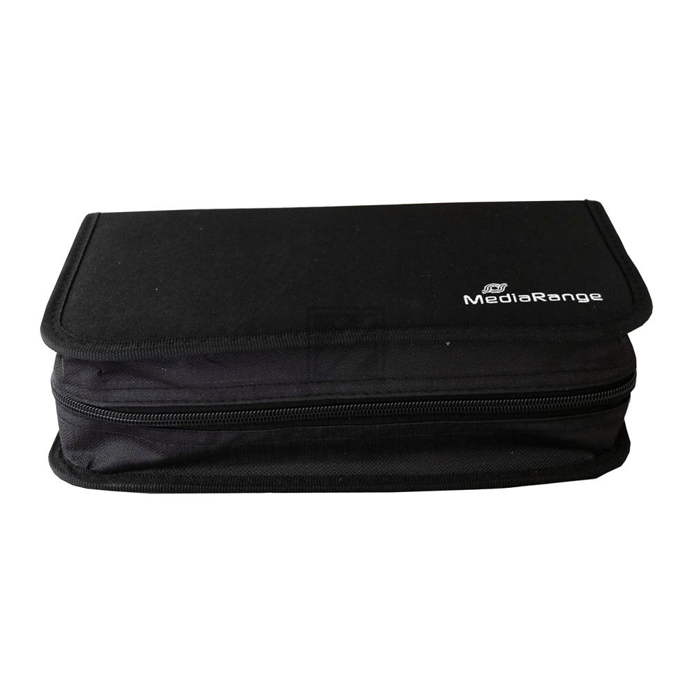 Mediarange CD Wallet black Nylon für 96 Stück (BOX55)