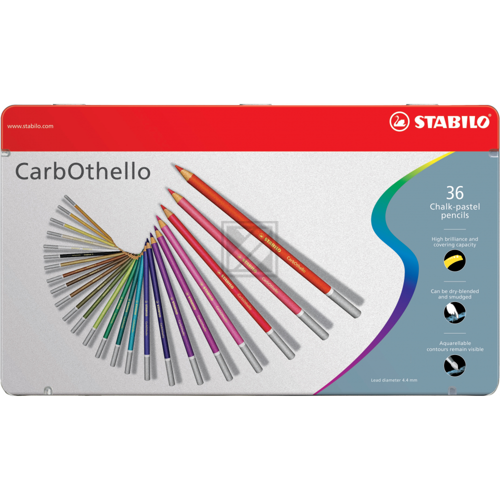 STABILO CarbOthello Pastellkreidestift 1436-6 36 Farben
