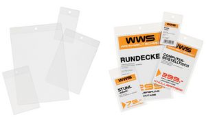 Durable Etikettentasche A5 mit Öse 100er-Pack transparent (229819)