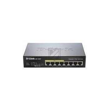 D-Link DGS-1008P 8-Port Layer2 PoE Gigabit Switch, dlink|green
