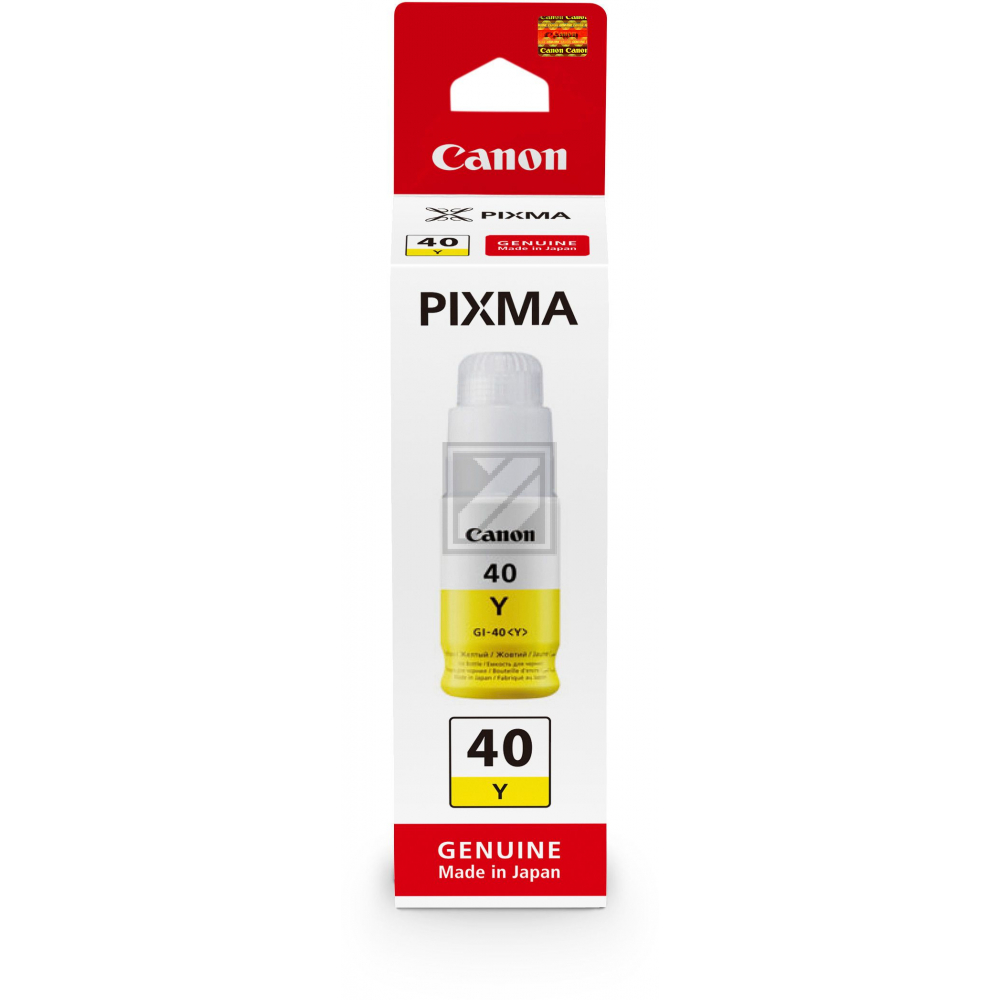Canon Tintennachfüllfläschchen gelb (3402C001, GI-40Y)
