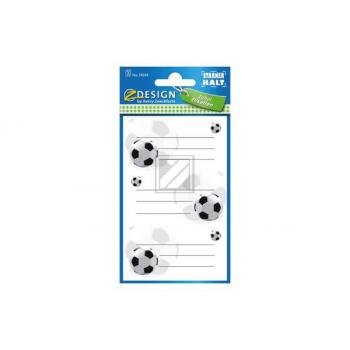 Z-DESIGN Sticker 59245 Fussball 3 Stück