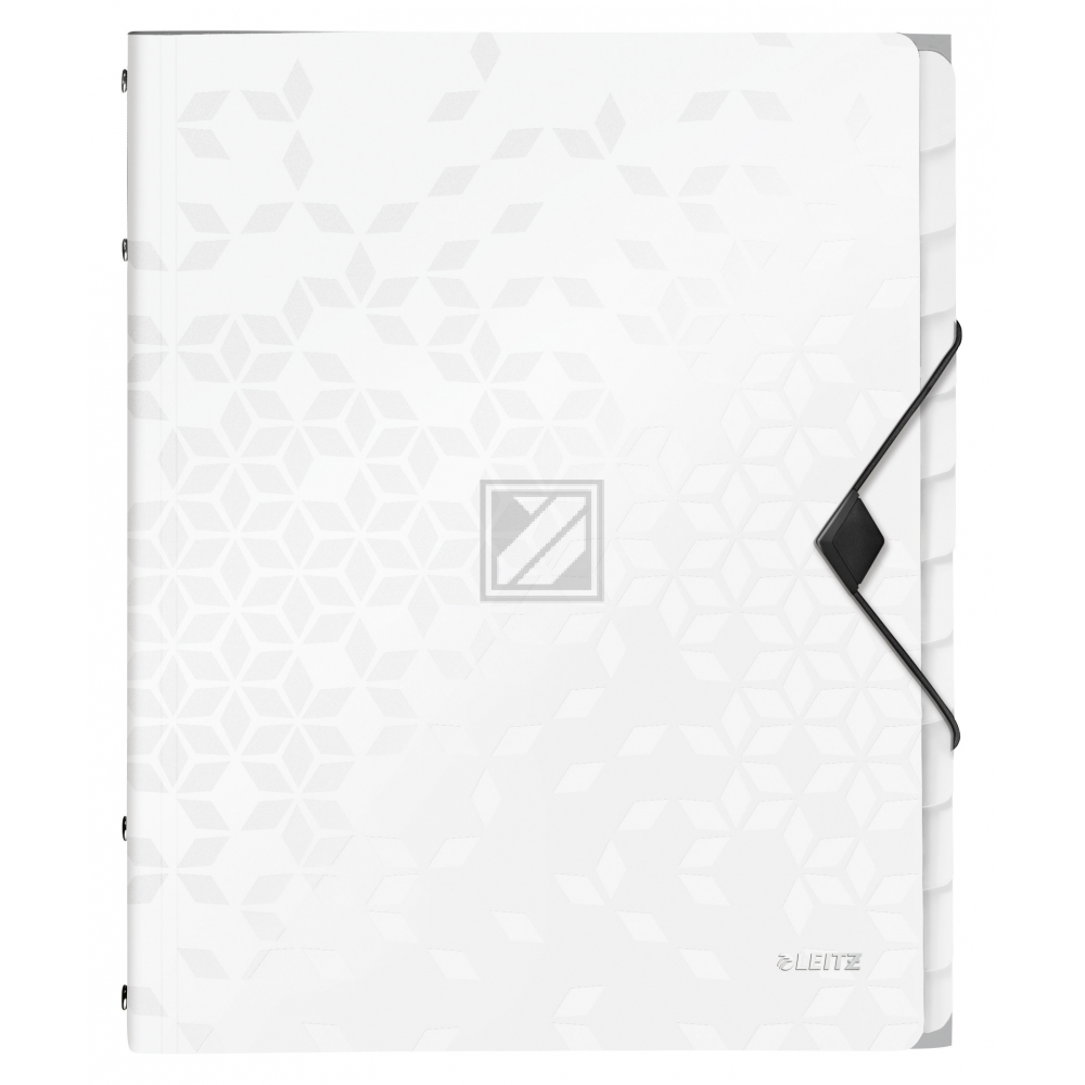 LEITZ Ordnungsmappe WOW PP A4 46340001 weiss 12-teilig