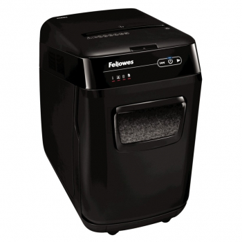 FELLOWES 200M AKTENVERNICHTER SCHWARZ 4656301 Partikelschnitt 2x14mm P5 200Blt