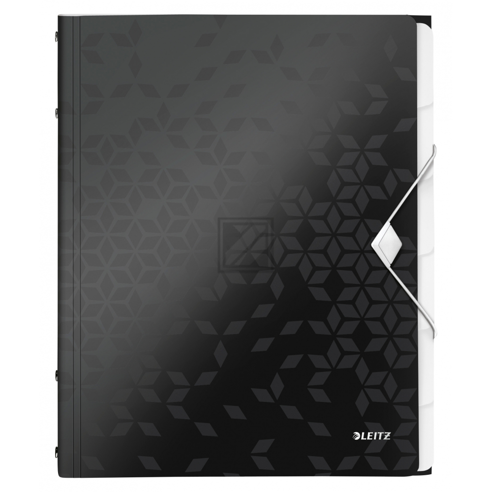LEITZ Ordnungsmappe WOW PP A4 46330095 schwarz 6-teilig