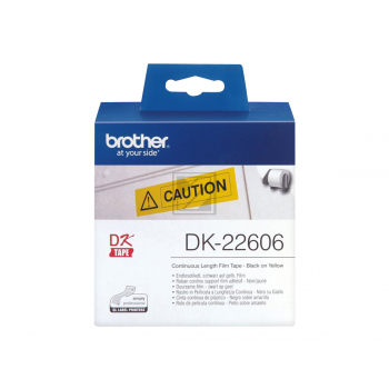 Brother Endlos-Etikett gelb (DK-22606)