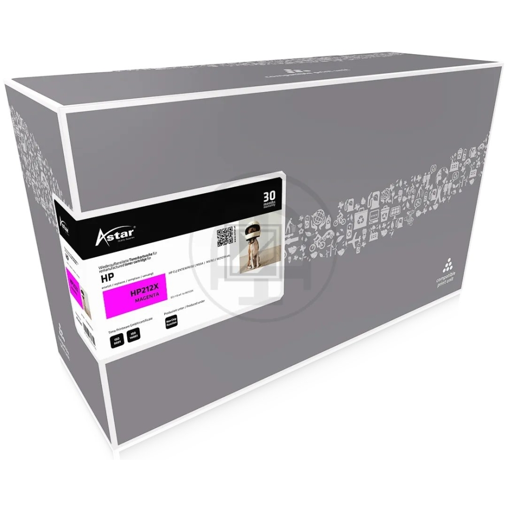 Astar Toner-Kartusche (ohne Füllstandsanzeige) magenta HC (AS20285) ersetzt 212X