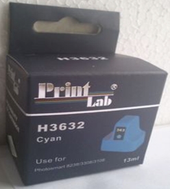 PrintLab Tintenpatrone cyan HC (13632) ersetzt 363