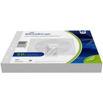 MEDIARANGE VLIESTASCHEN (50) WEISS BOX60 fuer Ordner und Mappen