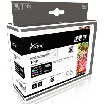Astar Tintenpatrone (ohne Füllstandsanzeige) gelb, magenta, schwarz, cyan HC (AS700691) ersetzt 912XL