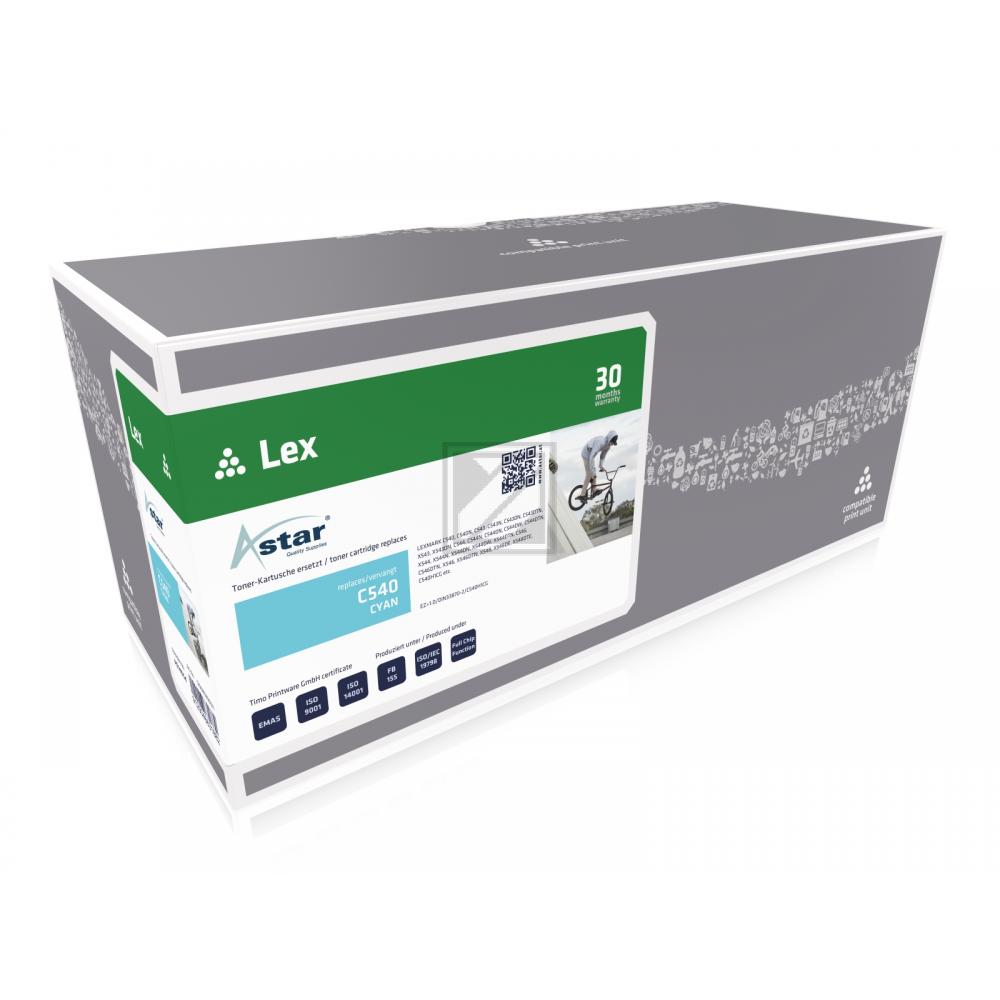Astar Toner-Kartusche cyan HC (AS14054) ersetzt C540H2CG