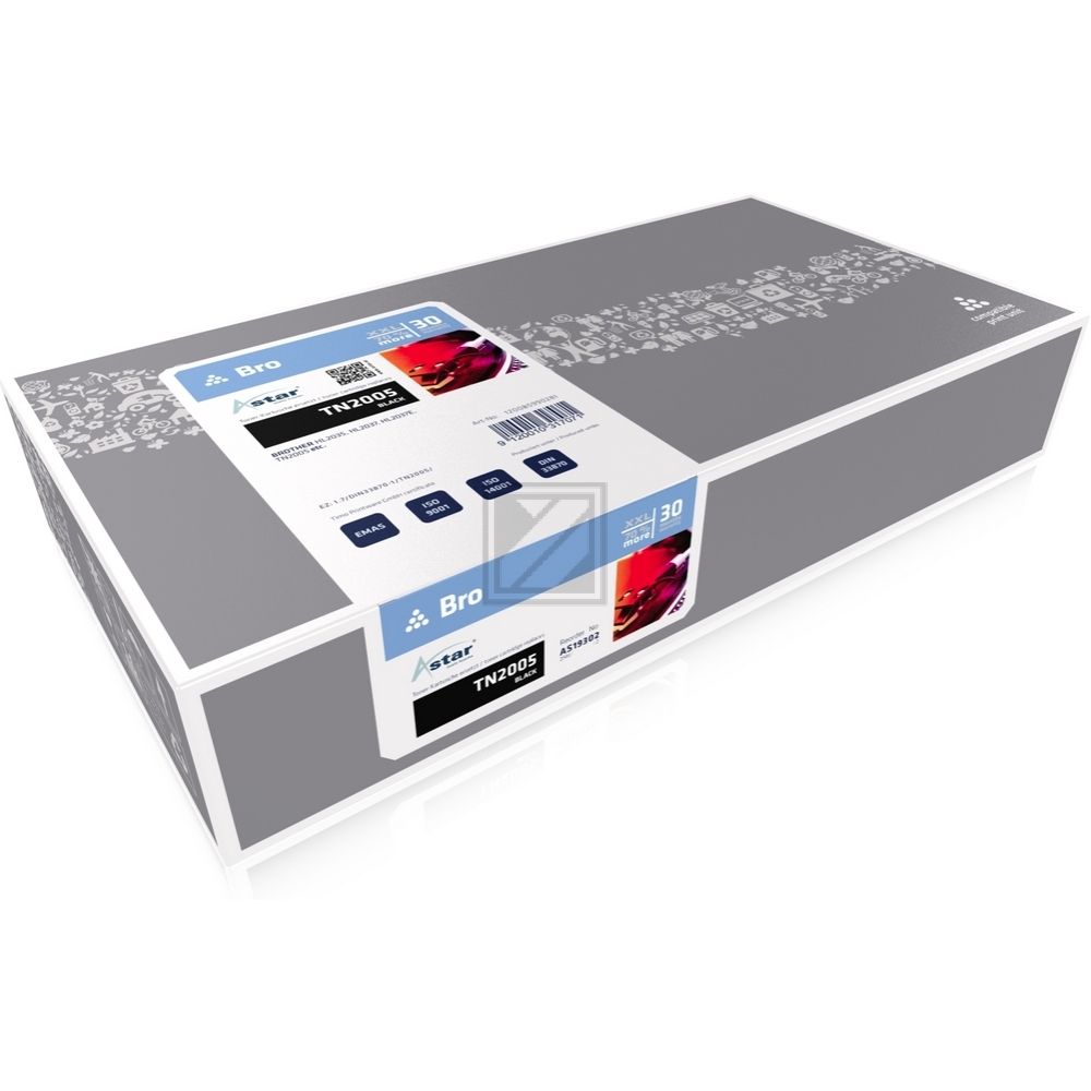 Astar Toner-Kit schwarz (AS19302) ersetzt TN-2005