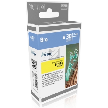 Astar Tintenpatrone gelb (AS15312) ersetzt LC-123Y