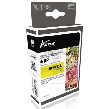 Astar Tintenpatrone (ohne Füllstandsanzeige) gelb HC (AS700690) ersetzt 912XL