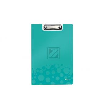 LEITZ Klemmmappe WOW A4 41990051 eisblau metallic