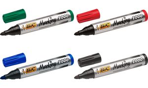 BiC Permanentmarker 2000 rot Rundspitze (820913)