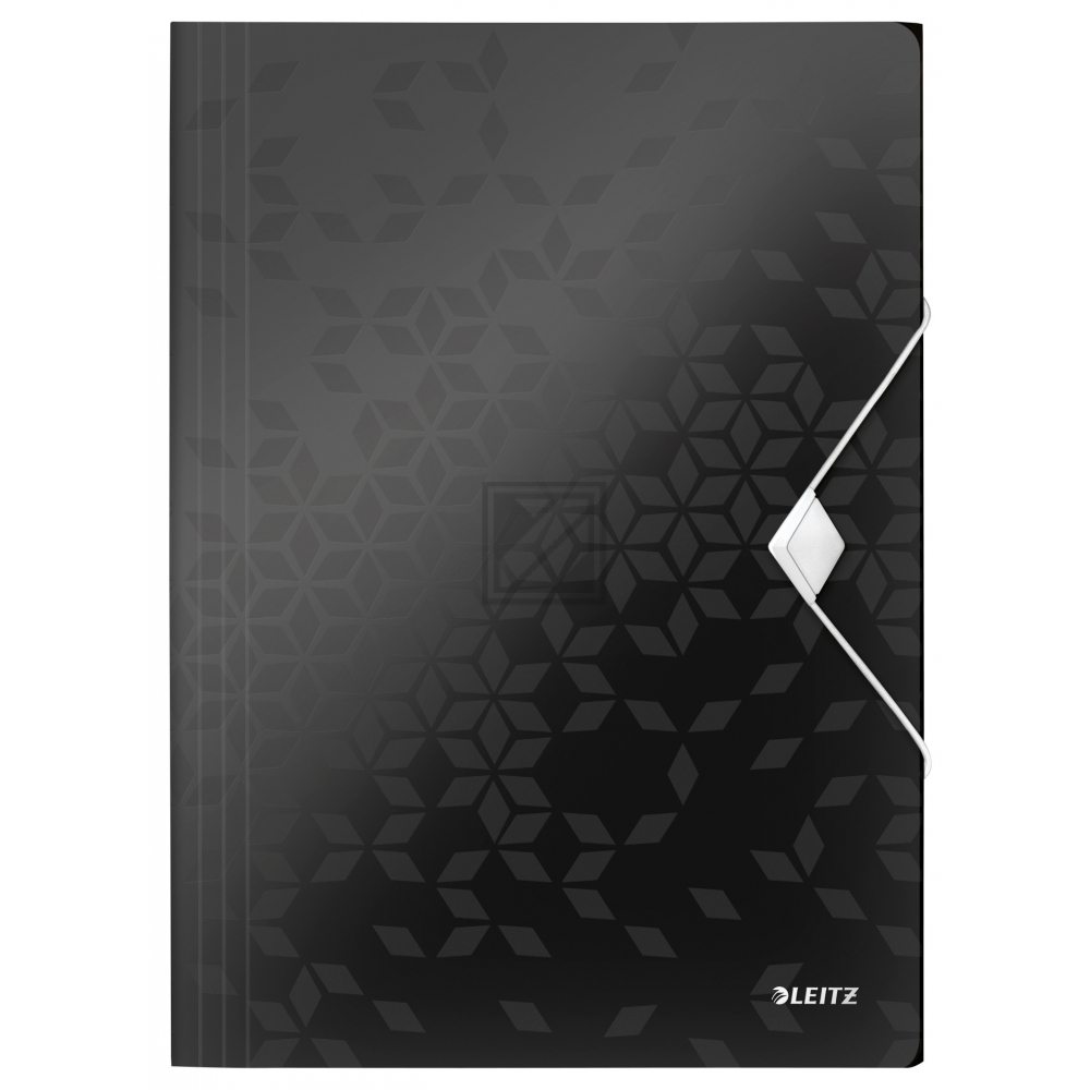 LEITZ Sammelmappe WOW A4 45990095 schwarz für 150 Blatt