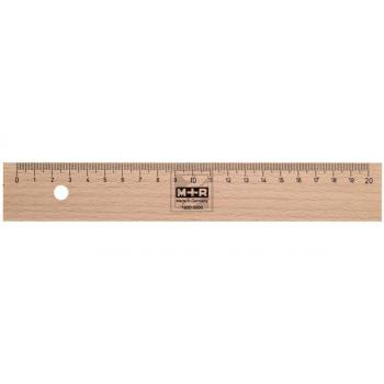 PAGNA Lineal 20cm 719200000 Metalleinlage Buche
