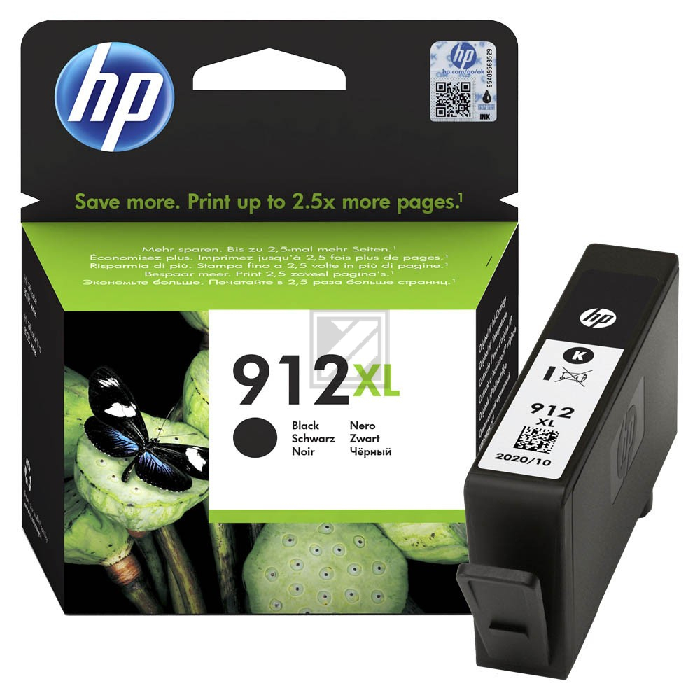 HP Tintenpatrone schwarz HC (3YL84AE#BGX, 912XL)