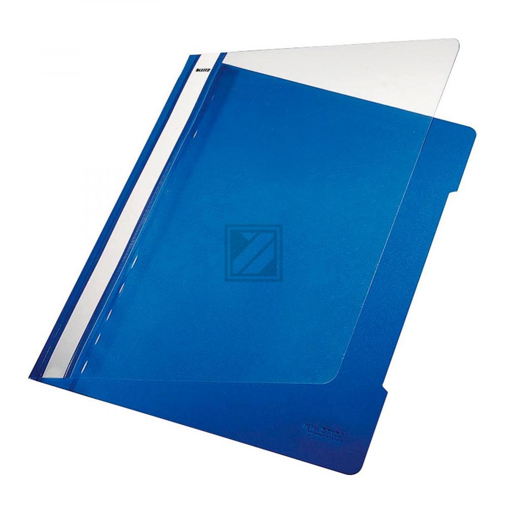 Leitz Schnellhefter A4 PVC blau Inh.25